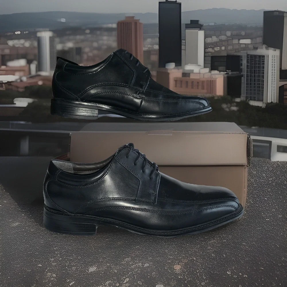 Dockers Men's Endow Oxfords‎ Dress Shoes Lace Up Black 9.5 Wide